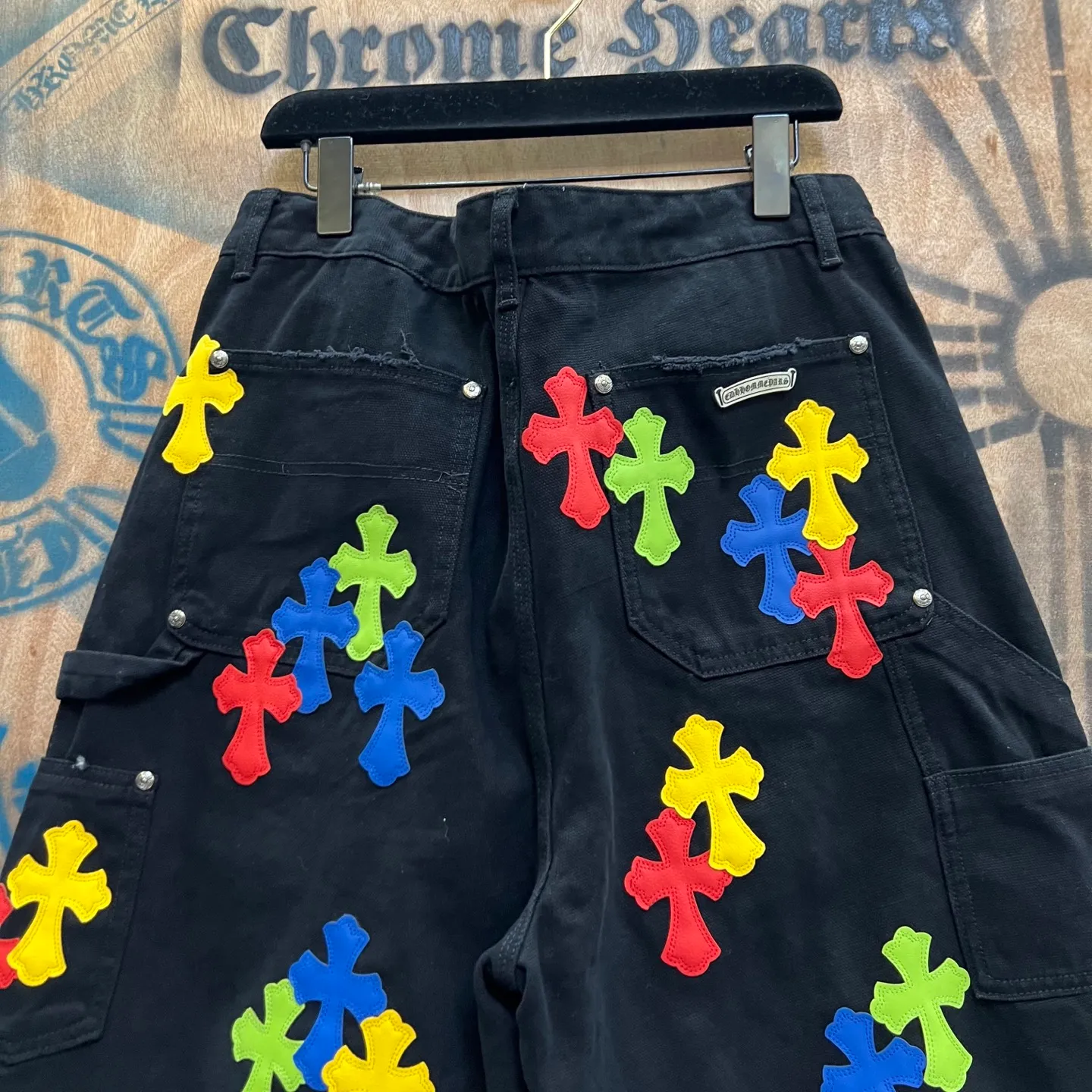 P520 chrome hearts limited series new city limited jeans Chrome Hearts city limited denim shorts vintage levis American made 501 505 517 base version remake Levis American made 501 base version imported sheepskin 925 silver remake Customers provide waist and pants length or height and weight. The studio will select the most suitable base version for you to remake. There are many people doing remakes in the market. Don’t belittle or comment. The difference is visible to the naked eye. See and compare for yourself #CHROME HEARTS Unisex style